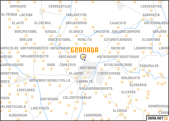 map of Granada