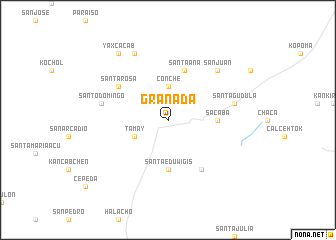 map of Granada