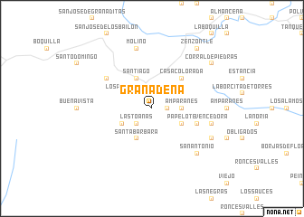 map of Granadeña