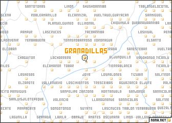 map of Granadillas