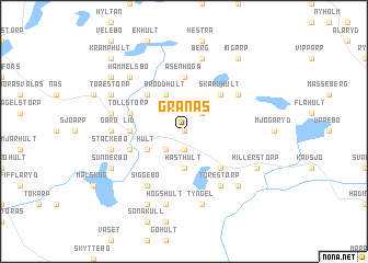 map of Granås