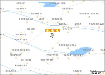 map of Grånäs