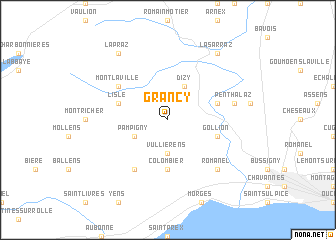 map of Grancy