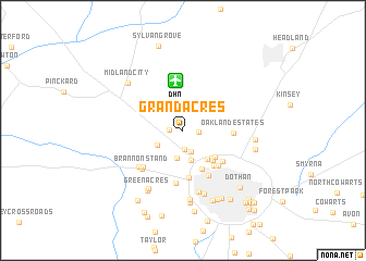 map of Grand Acres