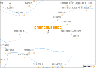 map of Grandʼ Albergo