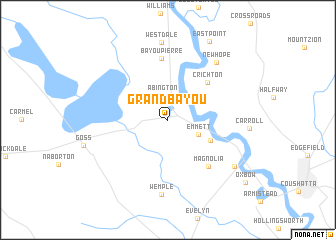 map of Grand Bayou