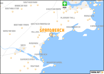 map of Grand Beach