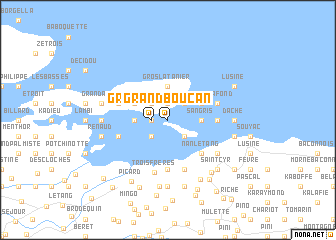 map of Grand Boucan