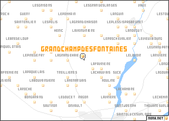 map of Grandchamp-des-Fontaines