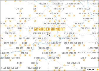 map of Grand-Charmont