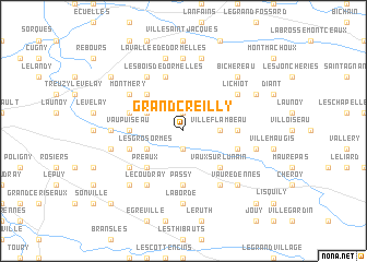 map of Grand-Creilly