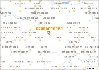 map of Grandenborn