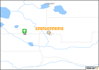 map of Grande Prairie