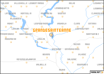 map of Grande Sainte-Anne