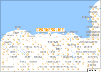 map of Grande Saline