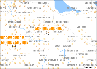 map of Grande Savane