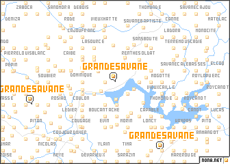 map of Grande Savane