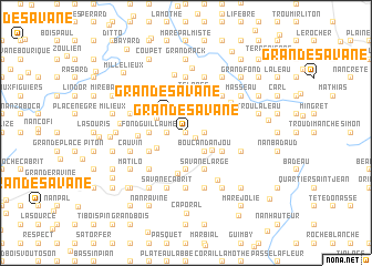 map of Grande Savane