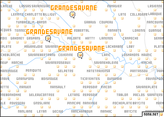 map of Grande Savane