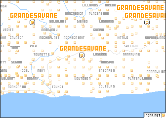 map of Grande Savane