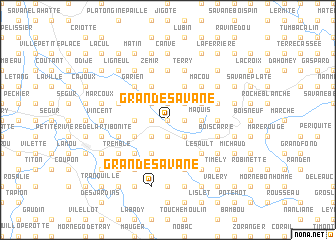 map of Grande Savane