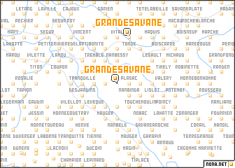 map of Grande Savane