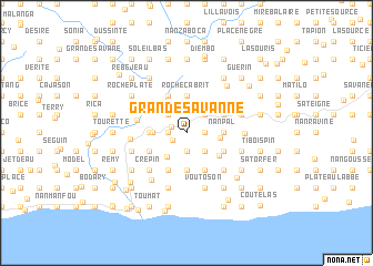 map of Grande Savanne