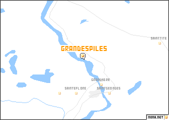 map of Grandes-Piles