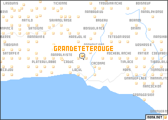 map of Grande Tête Rouge