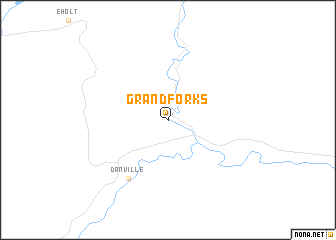 map of Grand Forks