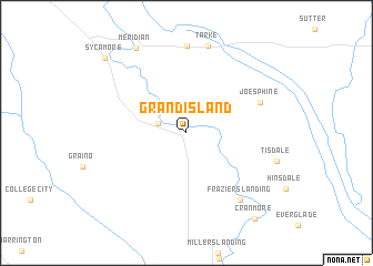 map of Grand Island