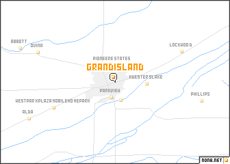 map of Grand Island