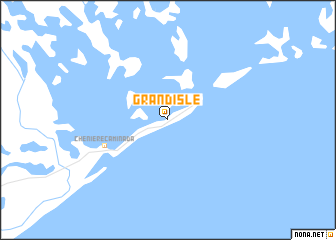 map of Grand Isle