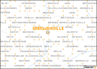 map of Grand-Jainville