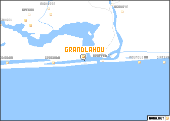 map of Grand-Lahou