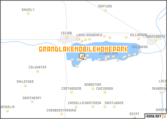 map of Grand Lake Mobile Home Park