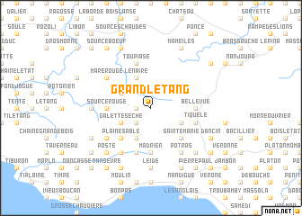 map of Grand lʼÉtang