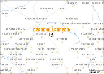 map of Grand Millanfroid