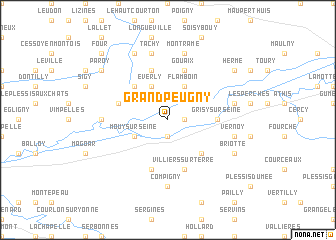 map of Grand Peugny