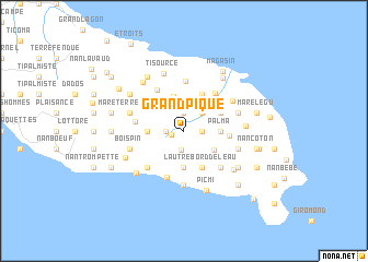 map of Grand Pique