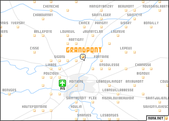 map of Grand-Pont