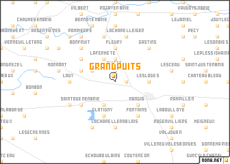 map of Grandpuits