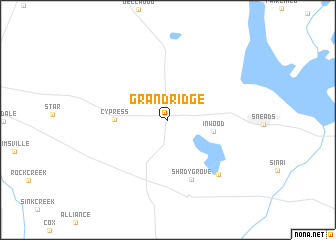 map of Grand Ridge
