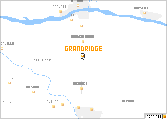 map of Grand Ridge