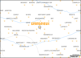 map of Grandrieux