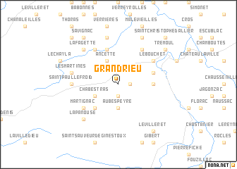 map of Grandrieu