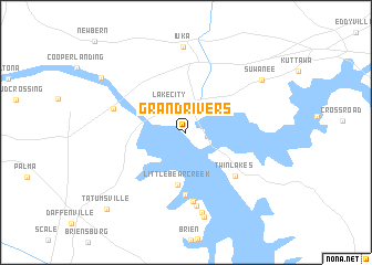 map of Grand Rivers