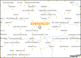 map of Grand-Rozoy