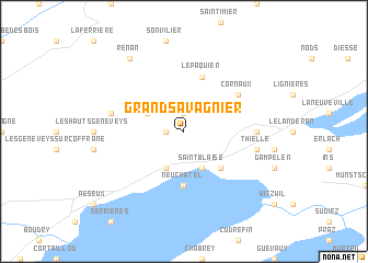 map of Grand-Savagnier