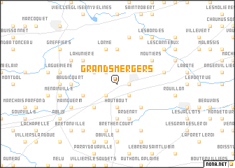 map of Grands Mergers